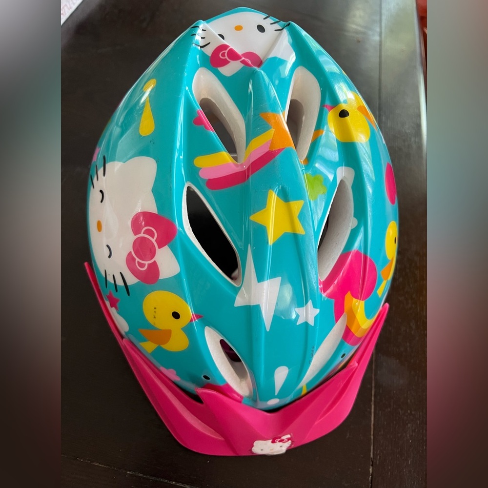 Hello kitty bike helmet